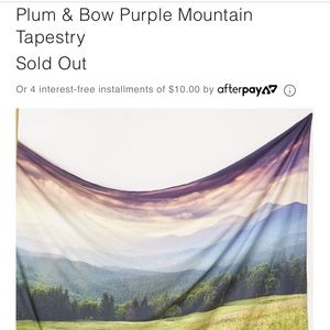 Plum & Bow Purple Mountain Tapestry